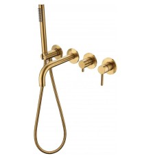 Смеситель для ванны Grocenberg GB5070GL Золото брашированное