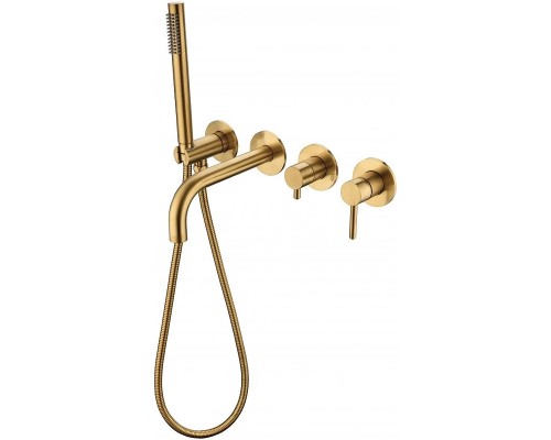 Смеситель для ванны Grocenberg GB5070GL Золото брашированное