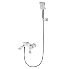 Смеситель для ванны Grocenberg GB8007WC Белый Хром
