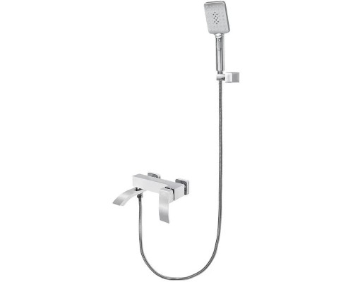Смеситель для ванны Grocenberg GB8007WC Белый Хром