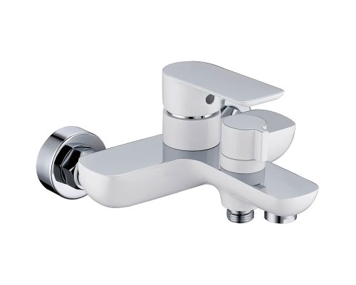 Смеситель для ванны Grocenberg GB8009WC Белый Хром