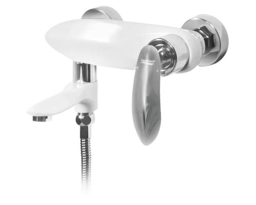 Смеситель для кухни Grocenberg GB8001WC Белый Хром