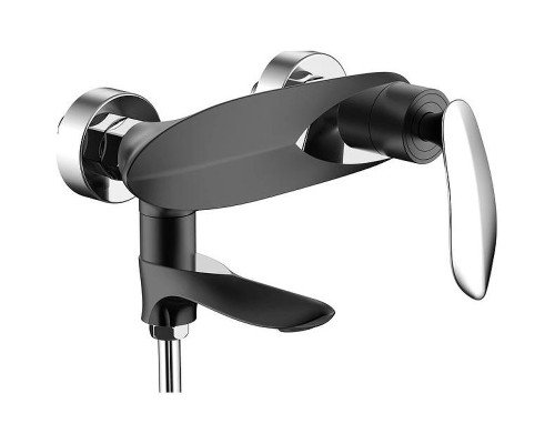 Смеситель для ванны Grocenberg GB8001BC Черный Хром