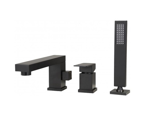 Смеситель на борт ванны Grocenberg GB6008BL Черный матовый