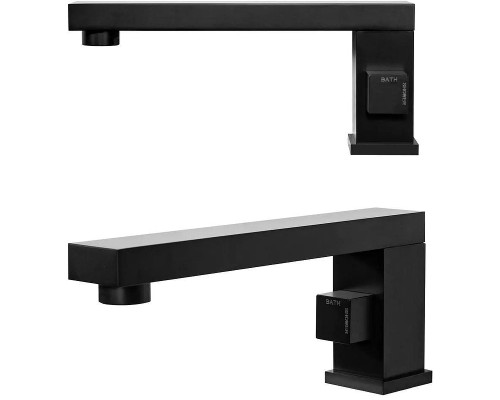 Смеситель на борт ванны Grocenberg GB6008BL Черный матовый