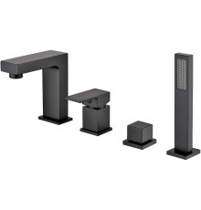 Смеситель на борт ванны Grocenberg GB6008-1BL Черный матовый