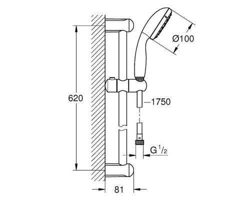 Комплект смесителей Grohe BauEdge New 121875 цвет Хром