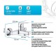 Смеситель для ванны Grohe Bauflow 23601000 Хром