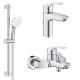 Комплект смесителей Grohe Eurosmart 123570 цвет Хром