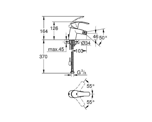 Смеситель для биде Grohe Eurosmart New 32927002 Хром