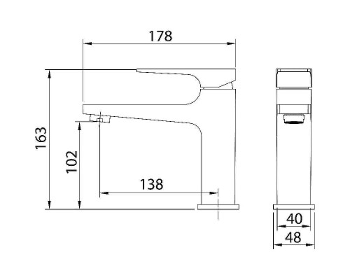 Смеситель для раковины Grossman Classic 510.K35.04.100 цвет Хром