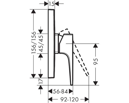 Смеситель для душа Hansgrohe Set HG Metropol 32565000S Хром