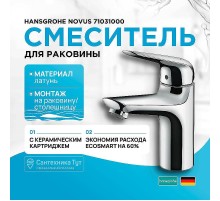 Смеситель для раковины Hansgrohe Novus 71031000 Хром