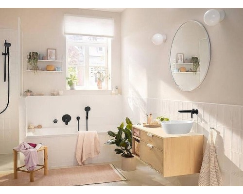 Смеситель для раковины Hansgrohe Rebris S 72528670 Черный матовый