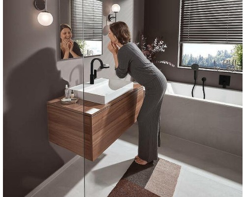 Смеситель для раковины Hansgrohe Vivenis 75030670 Черный матовый