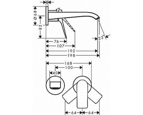 Смеситель для раковины Hansgrohe Vivenis 75050700 Белый матовый
