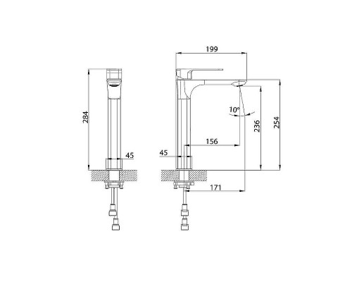 Смеситель для раковины Iddis Slide SLISB01i01 Хром