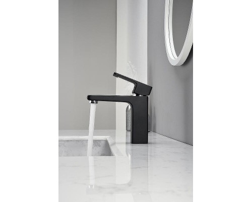 Смеситель для раковины Kaiser Elite 01011-2 Черный матовый