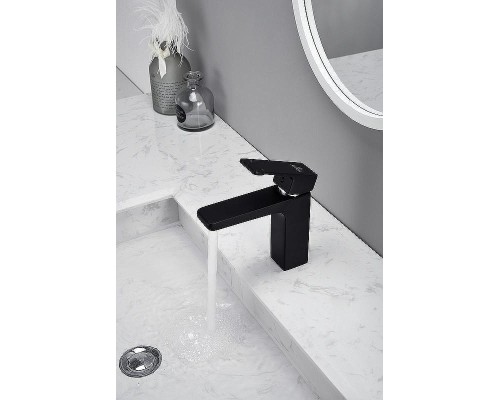 Смеситель для раковины Kaiser Elite 01011-2 Черный матовый