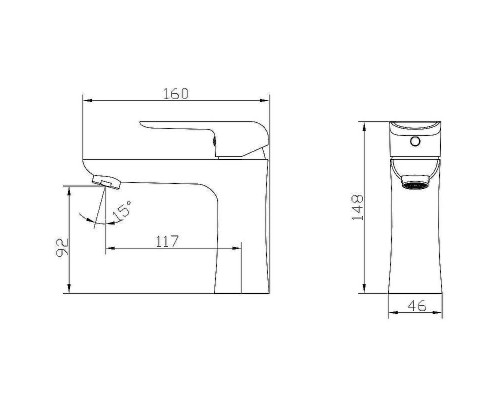 Смеситель для раковины Kaiser Glory 69011 Хром