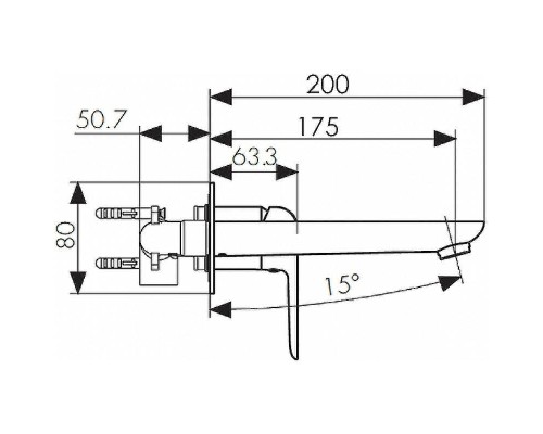 Смеситель для раковины Kaiser Glory 69311 Хром