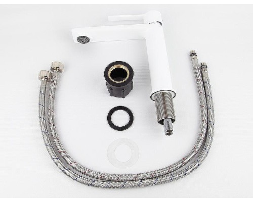 Смеситель для раковины Kaiser Serio 05311-4 Белый матовый