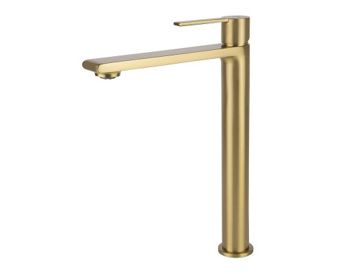 Смеситель для раковины Kaiser Serio 05411-3 цвет Шлифованное золото