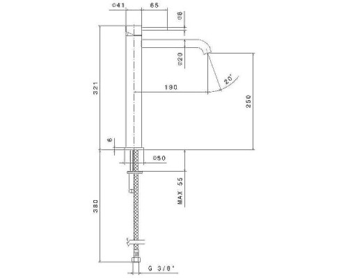 Смеситель для раковины Kerama Marazzi Eterna 69615XKM.59.067 Брашированная медь