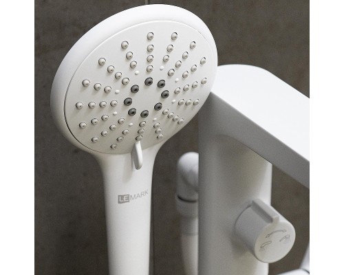 Смеситель для ванны Lemark Bronx LM3744MW цвет Белый матовый