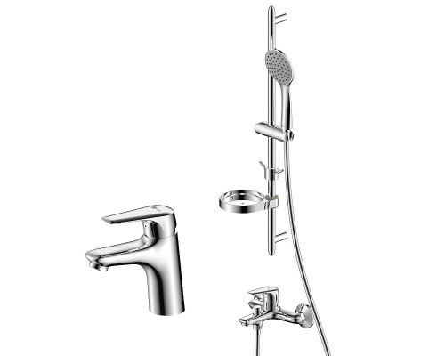 Комплект смесителей Lemark LM7304C цвет Хром