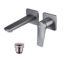 Смеситель для раковины Lemark Bronx LM3736GM цвет Графит