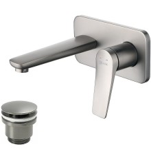 Смеситель для раковины Lemark Bronx LM3726GM Графит