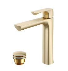 Смеситель для раковины Lemark Ursus LM7209BG цвет Золото матовое