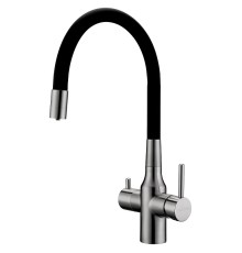 Смеситель для кухни Paulmark Salix Sa213419-BS цвет Брашированная сталь