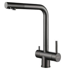 Смеситель для кухни Paulmark Skalen Sk213020-GM Вороненая сталь