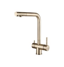 Смеситель для кухни Paulmark Skalen Sk213020-LG цвет Светлое золото