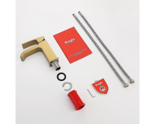 Смеситель для раковины Raglo R02.10.03 Золото матовое