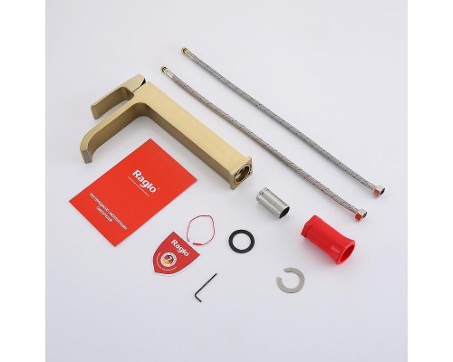 Смеситель для раковины Raglo R02.15.03 цвет Золото матовое