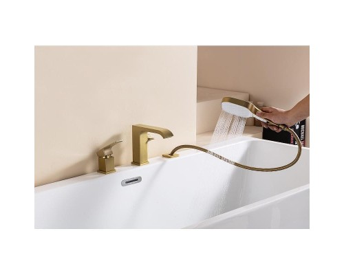 Смеситель на борт ванны Raglo R02.31.03 цвет Золото матовое