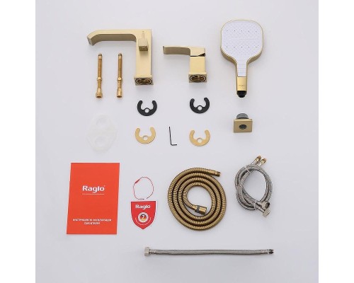 Смеситель на борт ванны Raglo R02.31.03 цвет Золото матовое