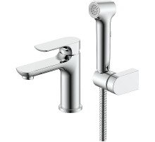 Смеситель для раковины Raglo R03.12 с гигиеническим душем Хром