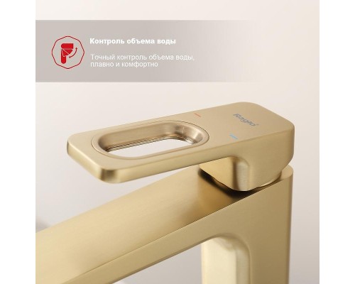 Смеситель для раковины Raglo R51.15.03 цвет Золото матовое