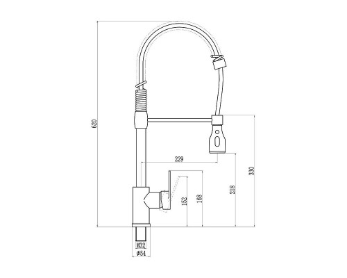 Смеситель для кухни Savol S-002802L цвет Сатин