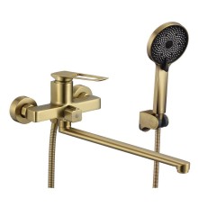 Смеситель для ванны Savol S-009024C универсальный цвет Золото матовое