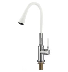 Смеситель для кухни Savol S-2804AM02 цвет Хром Белый