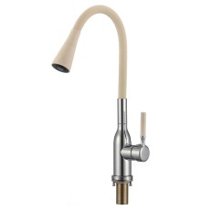 Смеситель для кухни Savol S-2804AM12 цвет Хром Бежевый