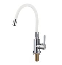 Смеситель для кухни Savol S-3002A02 цвет Хром Белый