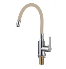 Смеситель для кухни Savol S-3002A12 цвет Хром Бежевый