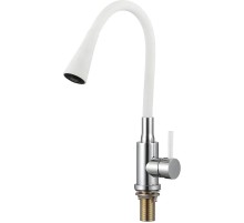 Смеситель для кухни Savol S-3002AM02 цвет Хром Белый