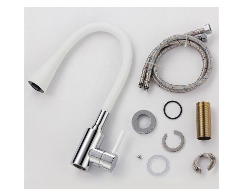 Смеситель для кухни Savol S-3002AM02 цвет Хром Белый